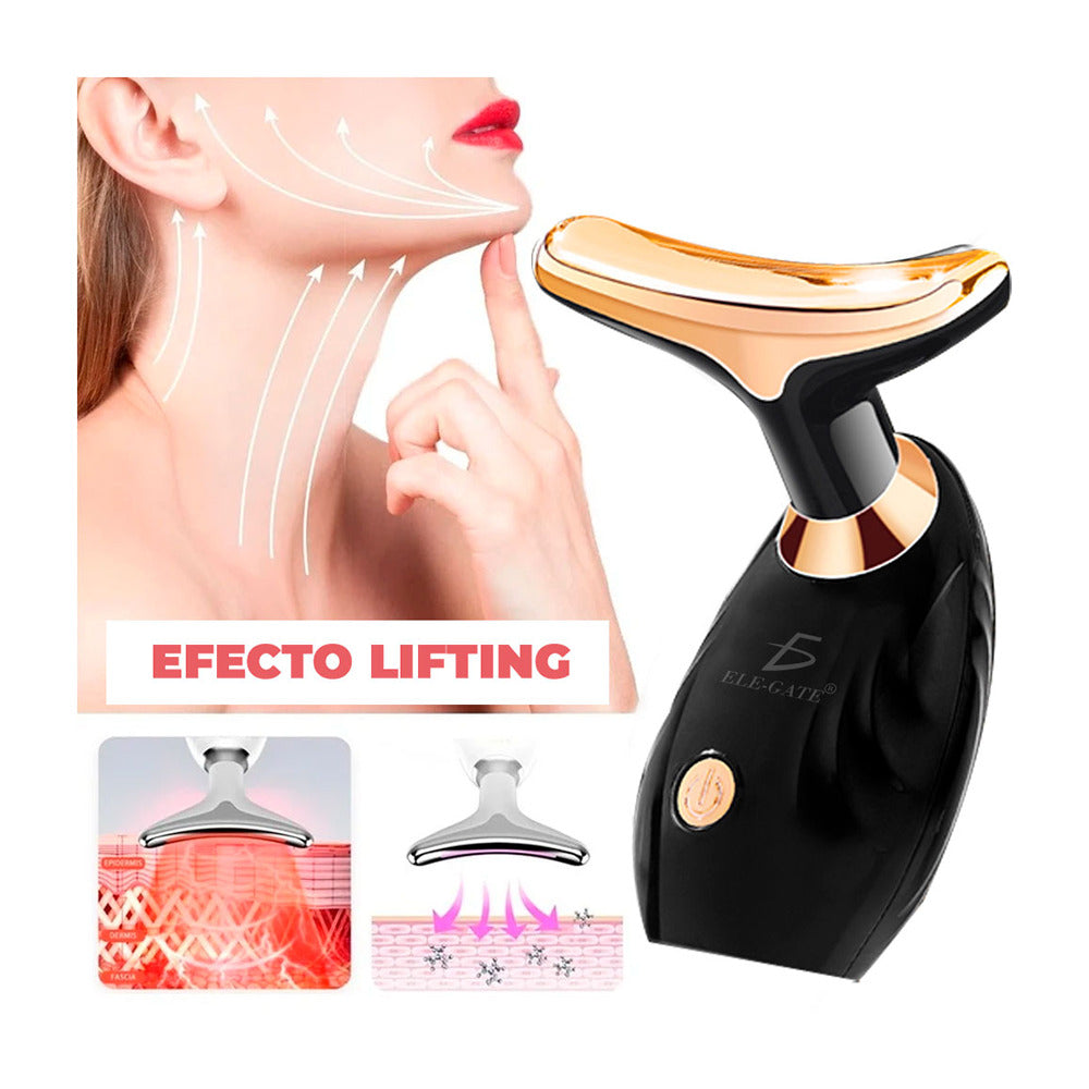 Transforma tu Piel con el MASAJEADOR LED ANTIEDAD FACIAL & CUELLO 🌸🔴 ¡Envío Gratis! 🚚