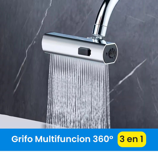 ¡Revoluciona tu Cocina con el Grifo Giratorio 3 en 1! 🔄✨ ¡360 Grados de Comodidad + Envío Gratis! 🚚💦
