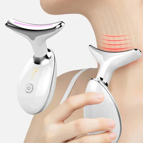 Transforma tu Piel con el MASAJEADOR LED ANTIEDAD FACIAL & CUELLO 🌸🔴 ¡Envío Gratis! 🚚