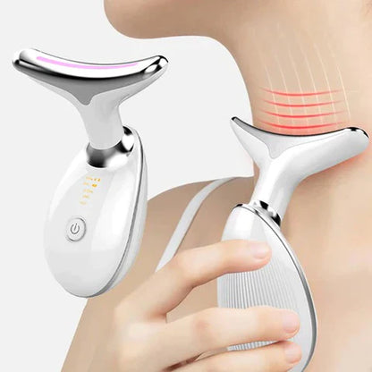 Transforma tu Piel con el MASAJEADOR LED ANTIEDAD FACIAL & CUELLO 🌸🔴 ¡Envío Gratis! 🚚